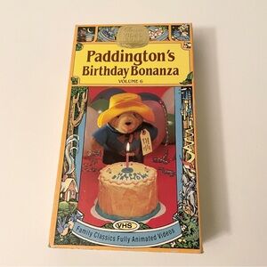 Vintage 1989 Paddington’s Birthday Bonanza VHS Tape Vol 6 HGV Video